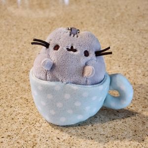 Pusheen the Cat Teacup Mini Plush Keychain
